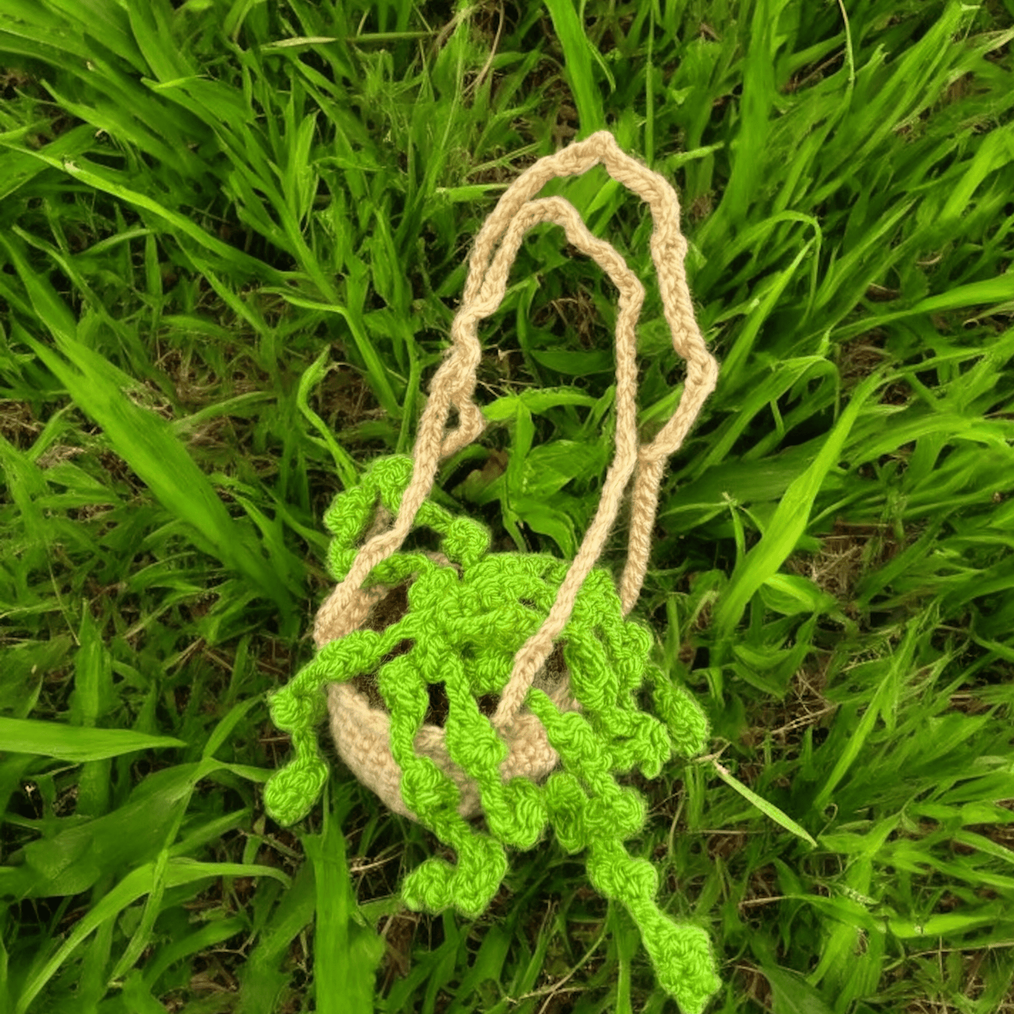 Plantes rétro, décoration voiture au crochet fait main - Da&va