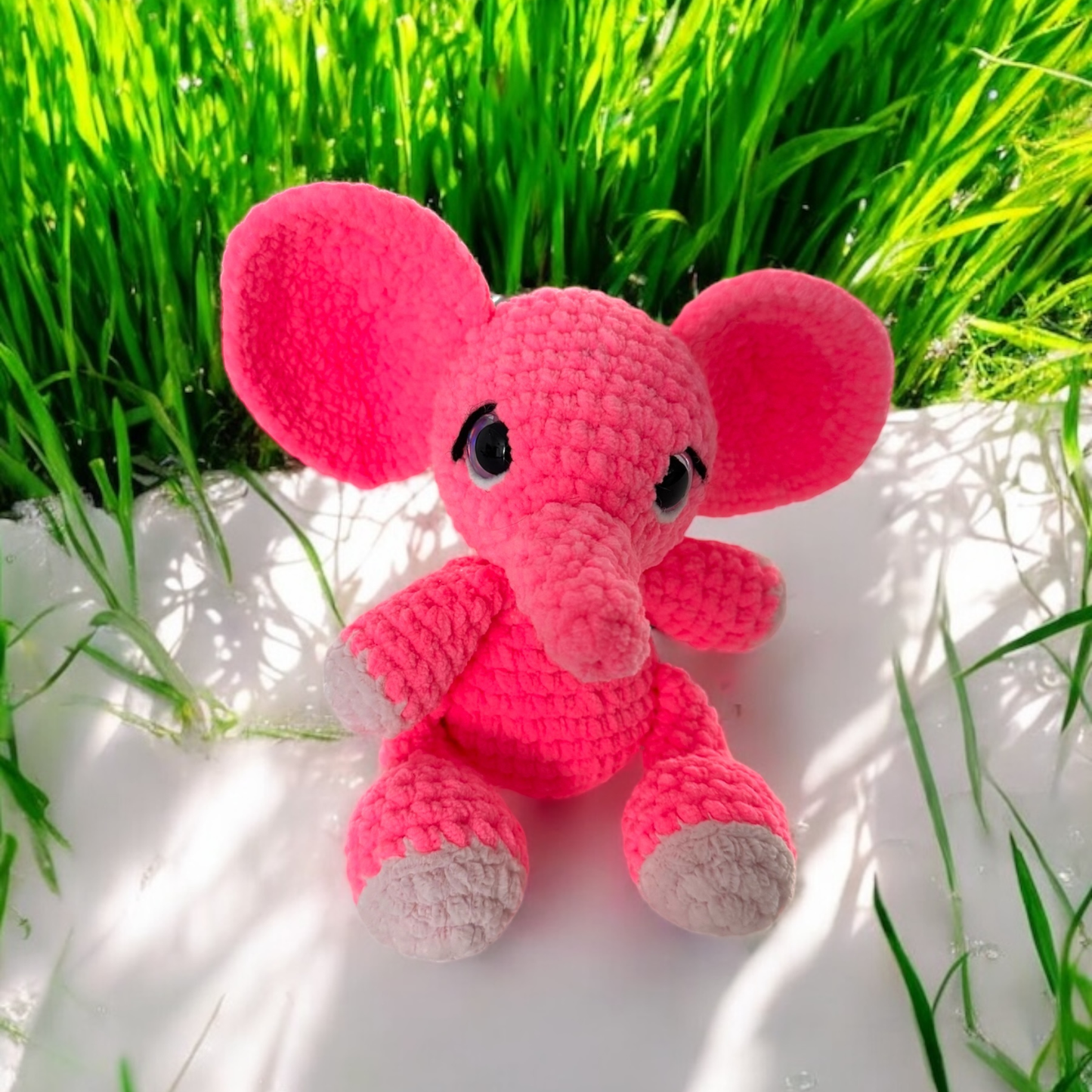 Baba l'éléphant, peluche amigurumi au crochet fait main - Da&va