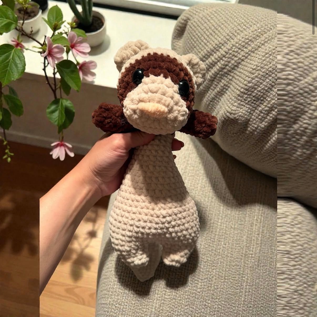Furet, peluche amigurumi au crochet fait main - Da&va