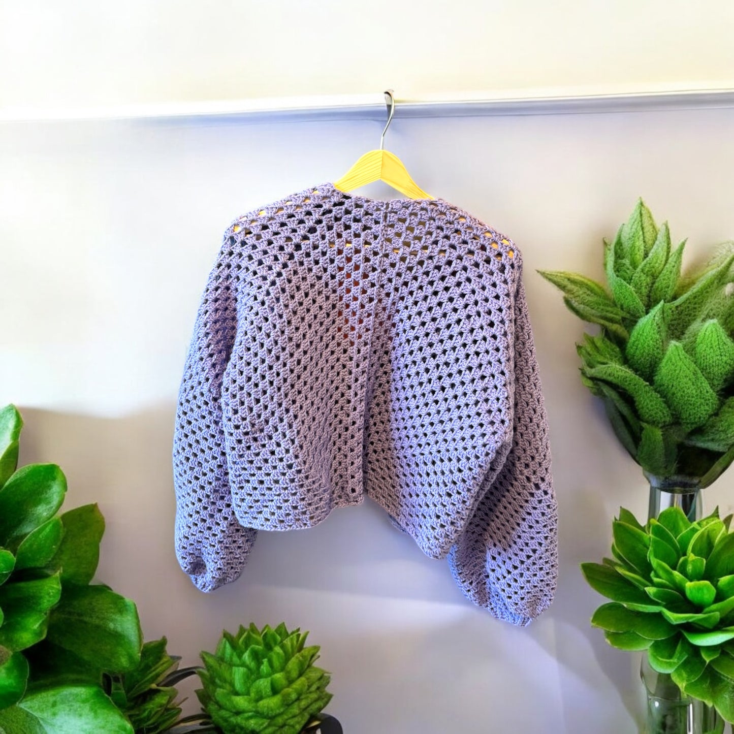 Cardigan violet