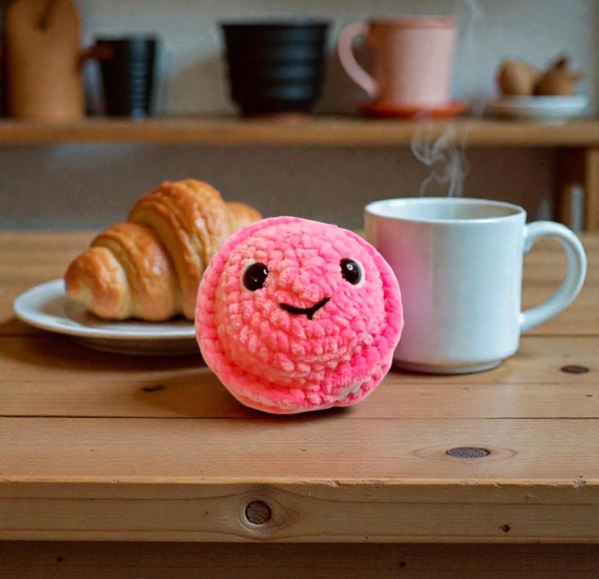 Macaron, peluche amigurumi au crochet fait main - Da&va