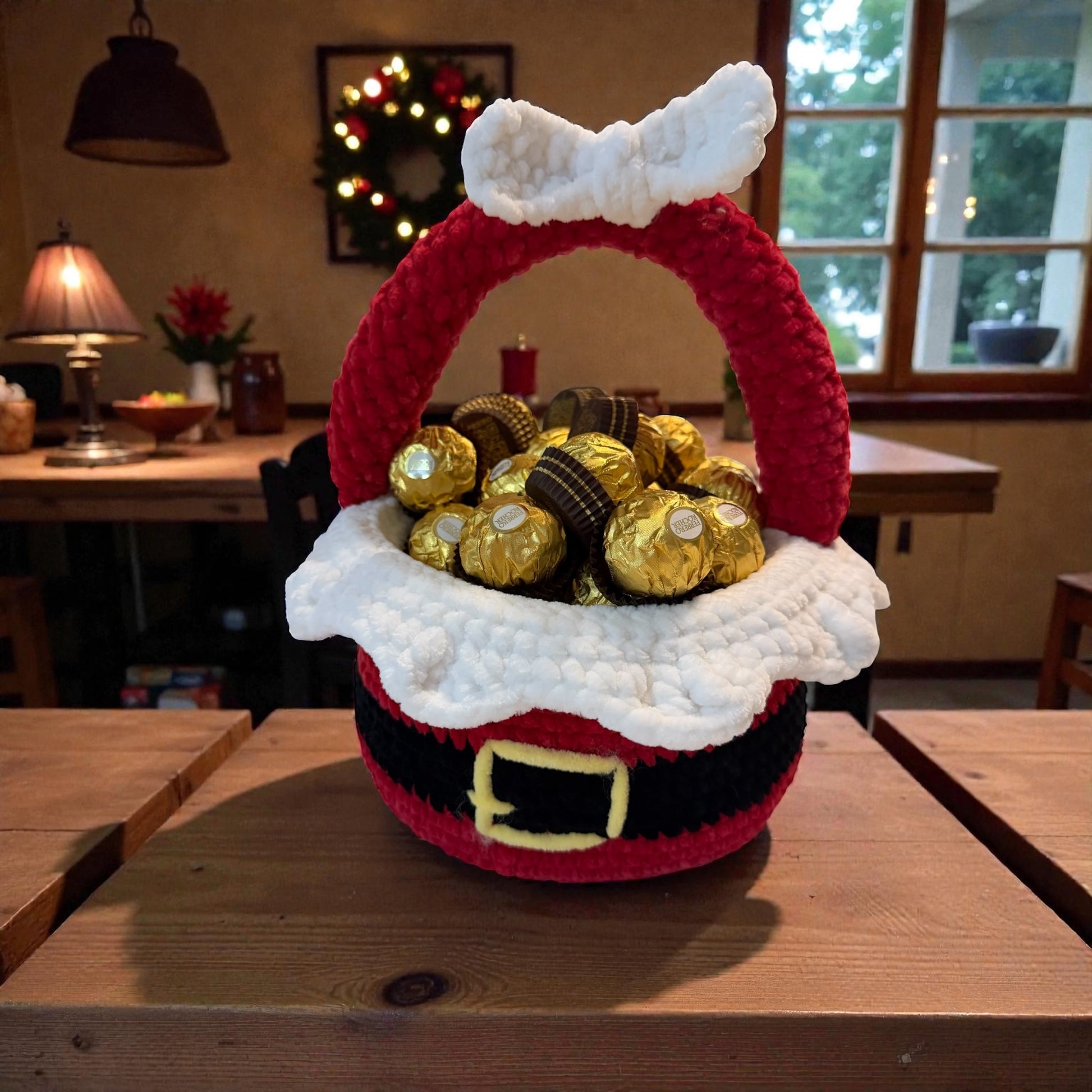 Panier de Noël en crochet fait main - Da&va