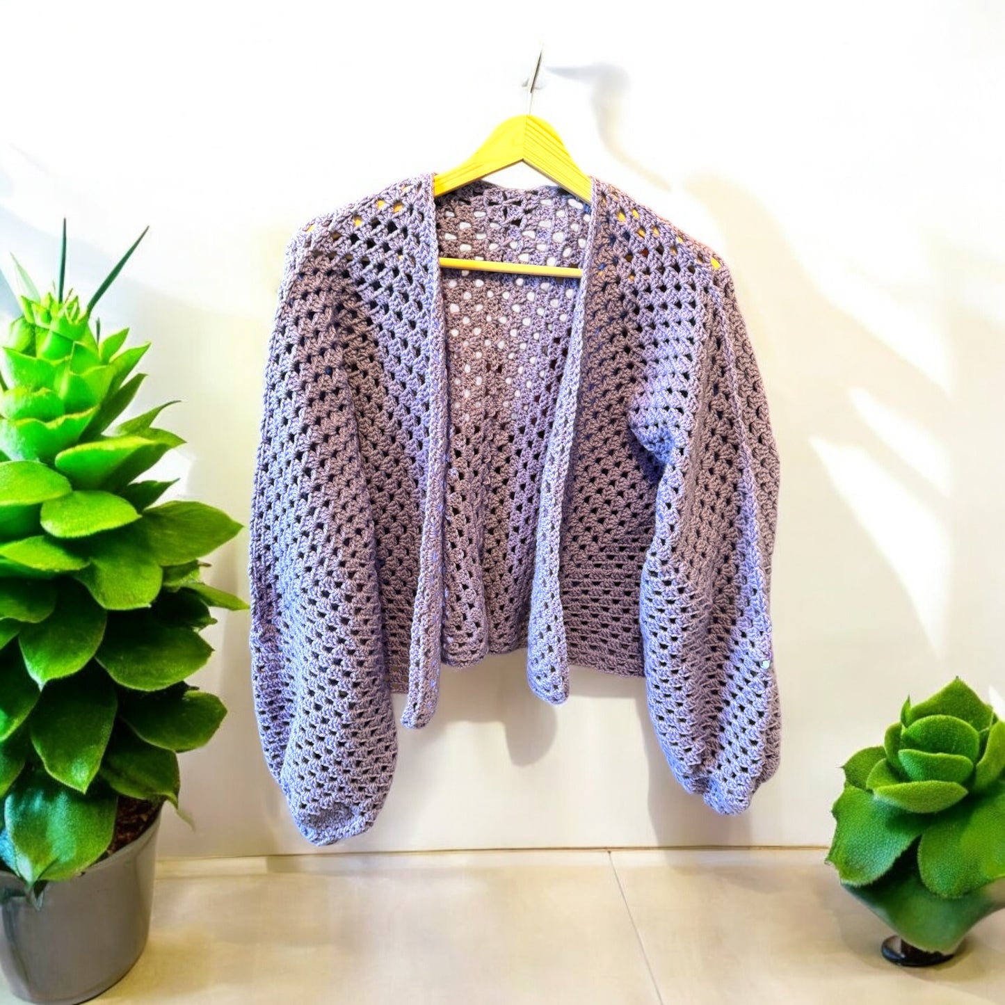 Cardigan violet