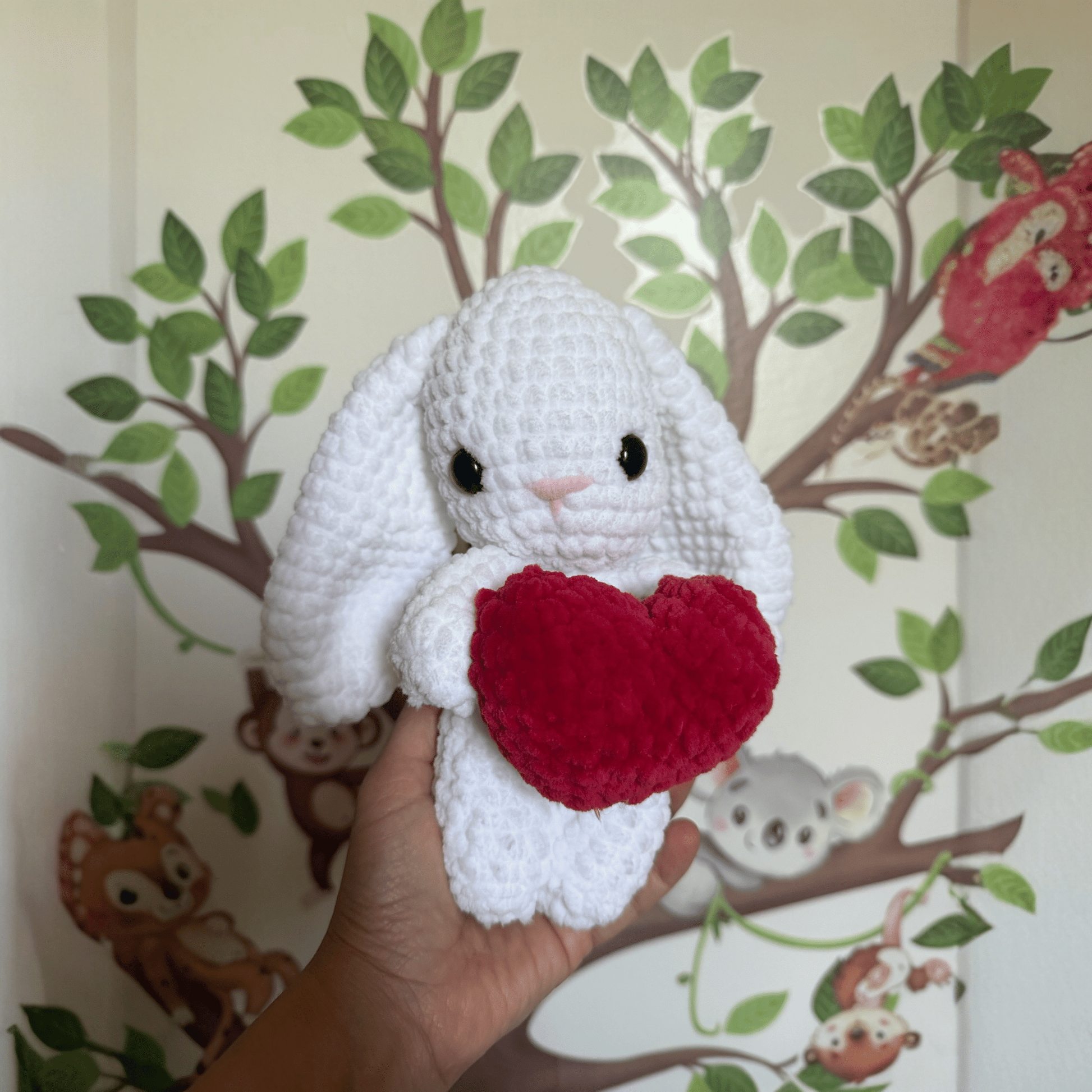 Lulli bunny, peluche lapin amigurumi au crochet fait main - Da&va