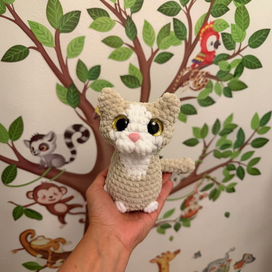 Linette le chat, peluche amigurumi au crochet fait main - Da&va