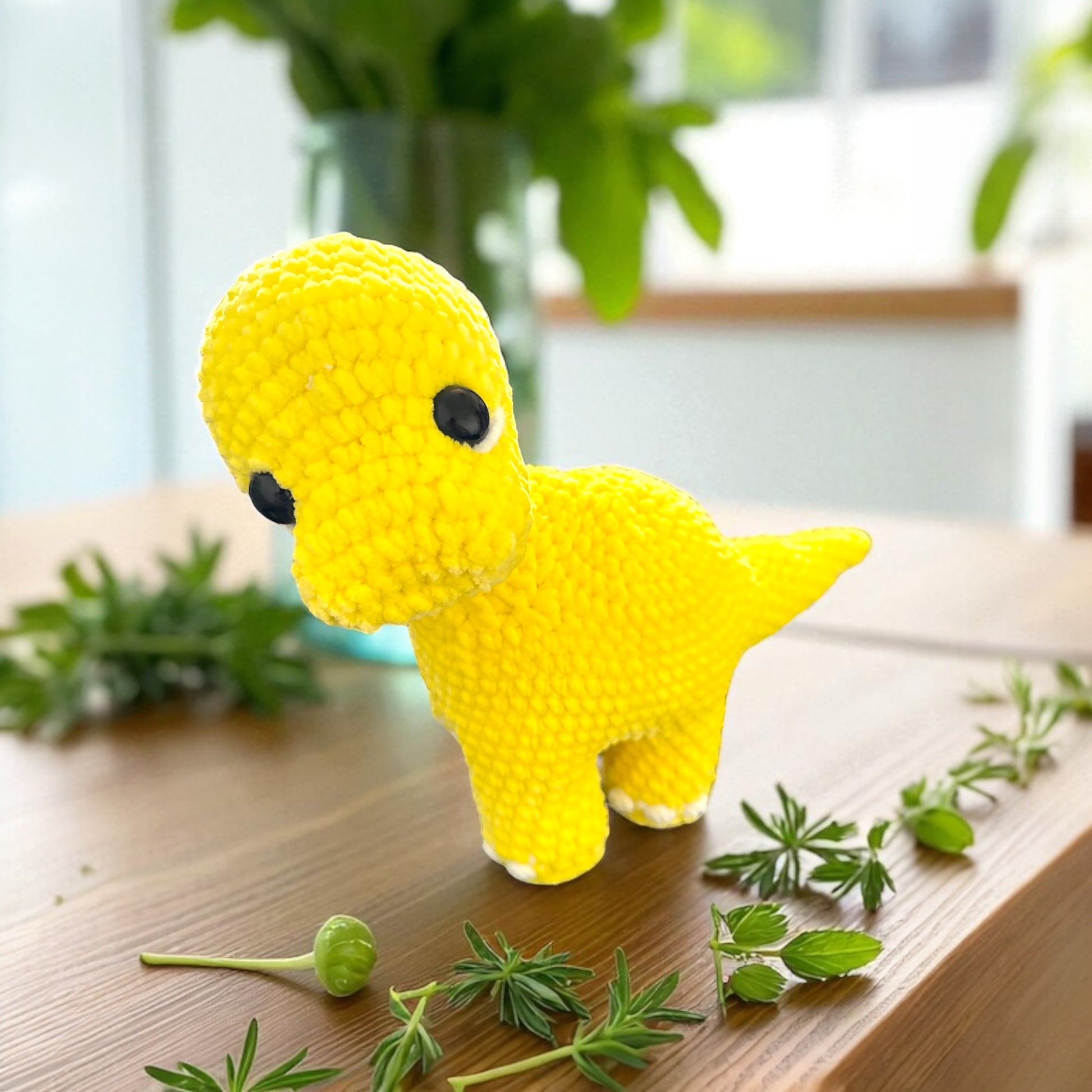 Dino, peluche amigurumi au crochet fait main - Da&va